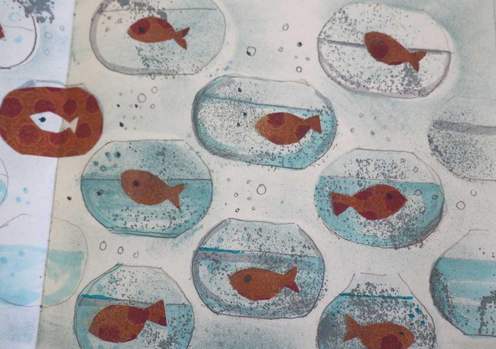 Goldfischmuster nach ©muellerinart