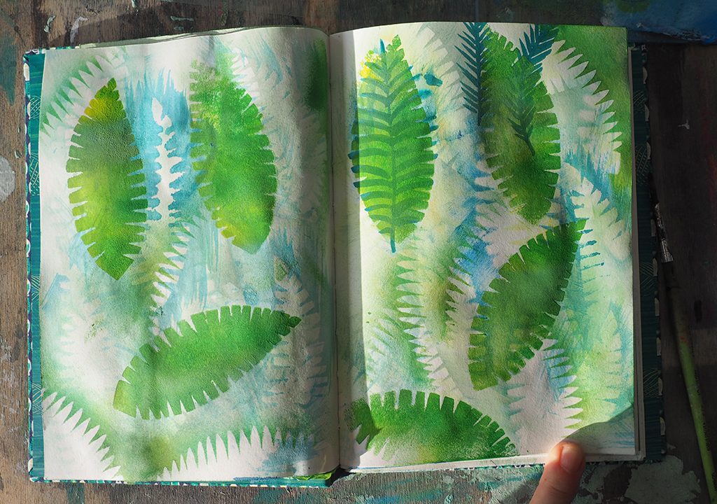 tropische Muster im Skizzenbuch nach ©muellerinart