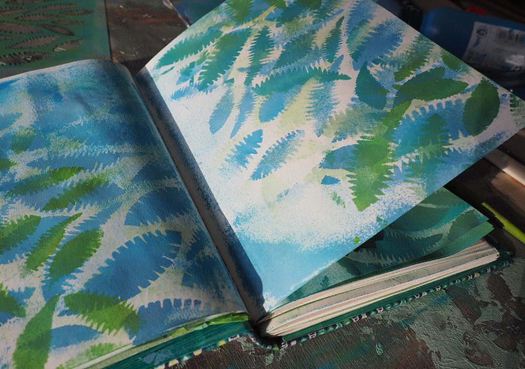 tropische Muster im Skizzenbuch nach ©muellerinart
