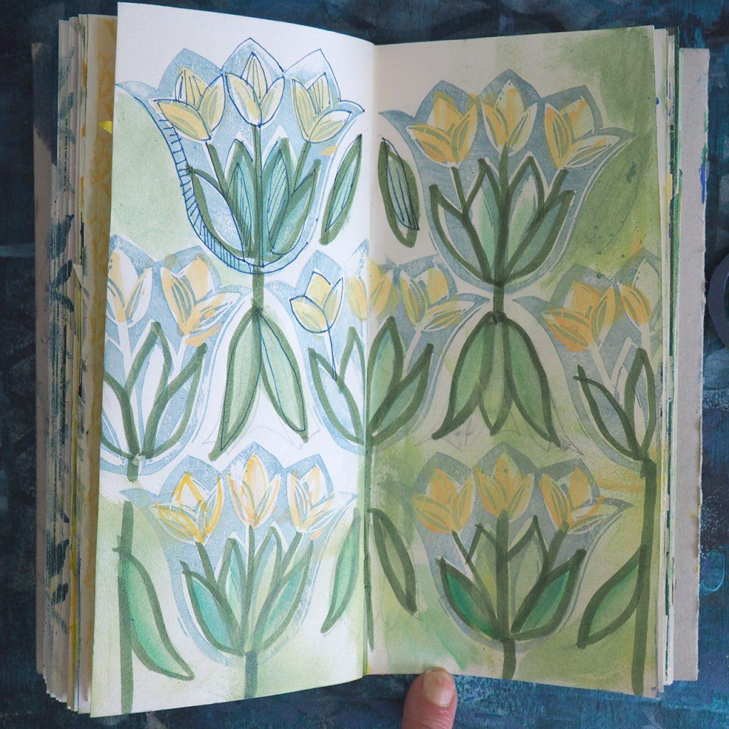Märzbuch Schicht + Tulpe nach ©müllerinart
