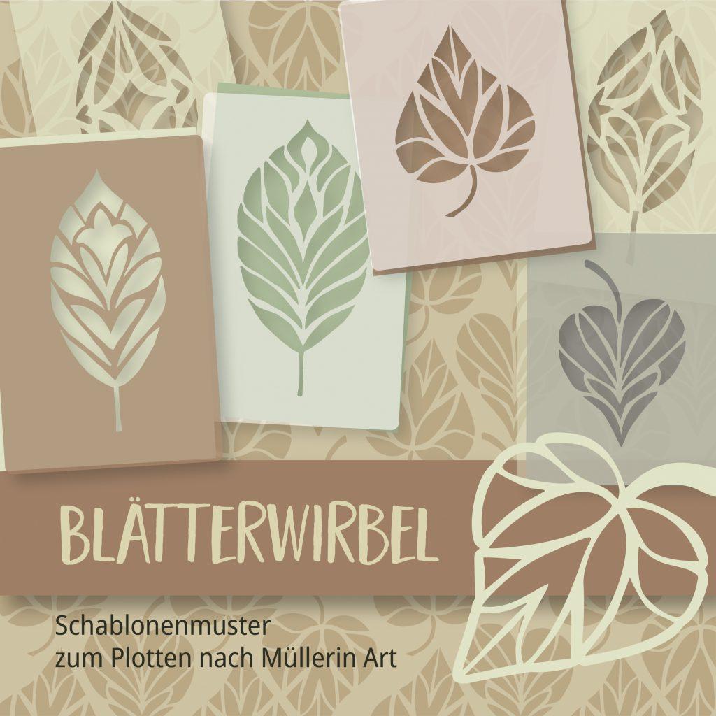 Plotterschablonen: Blätterwirbel