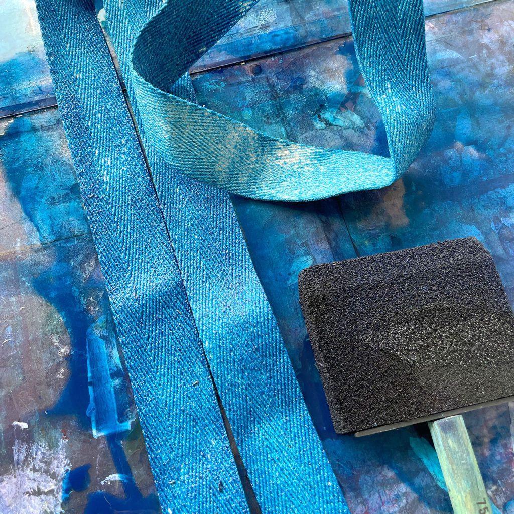 blaue Reise Tasche ©muellerinartstudio