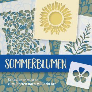 Plotterschablonen-Set: Sommerblumen