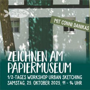 Zeichnen am Papiermuseum