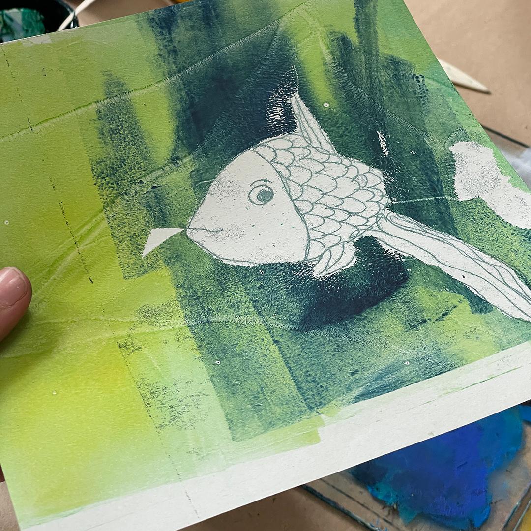 Sommerbuch-Workshop im ©muellerinartstudio
Druck: Birgit H. 