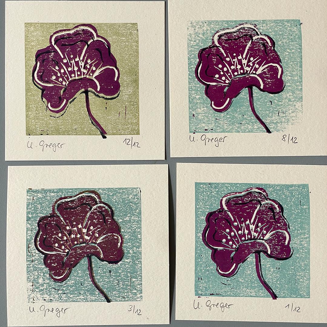 Reduktionsdruck "verlorene Platte" Ute entstanden im Workshop im ©muellerinartstudio