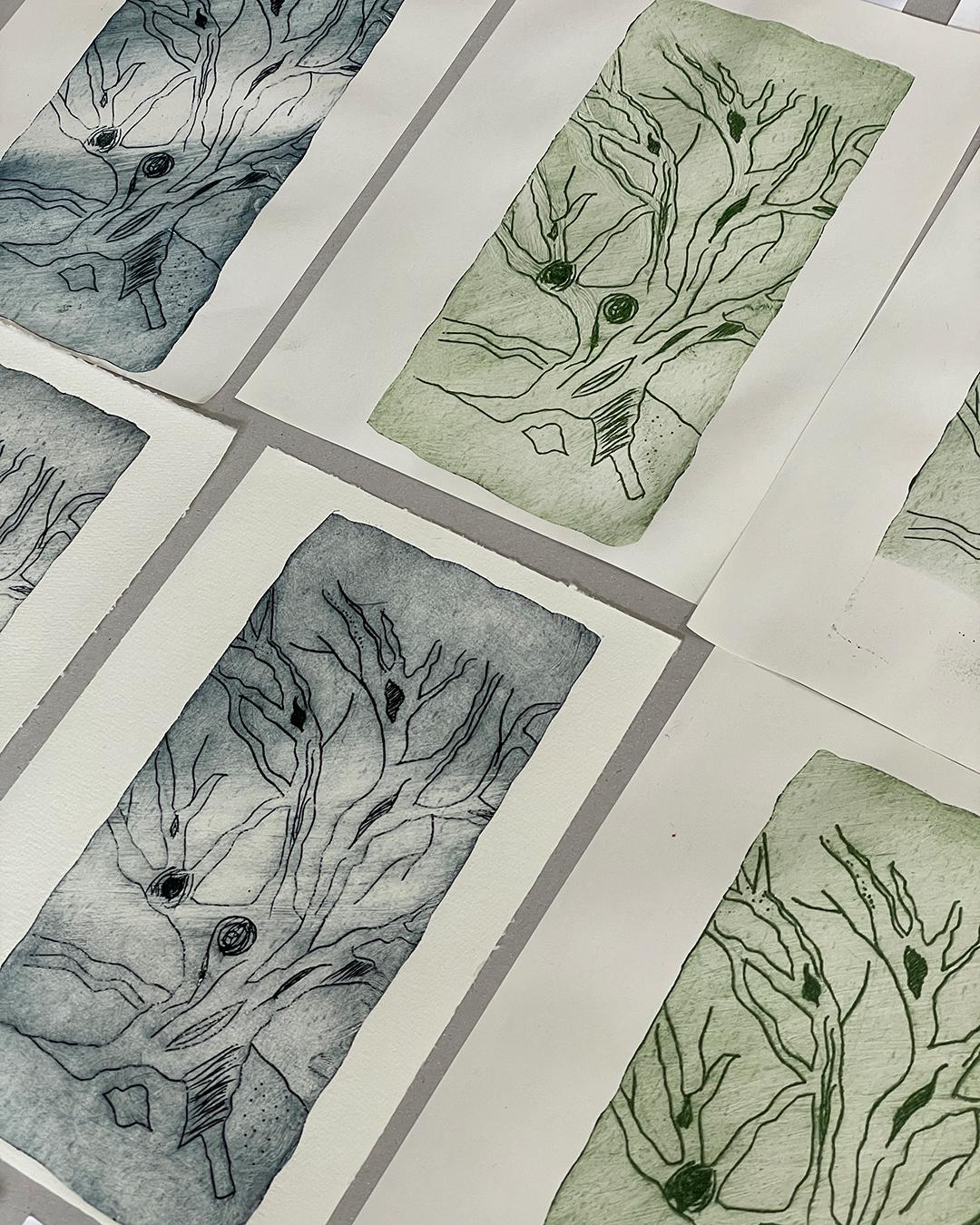 Druck: Susanne, Milchütendruck-Workshop im ©muellerinartstudio