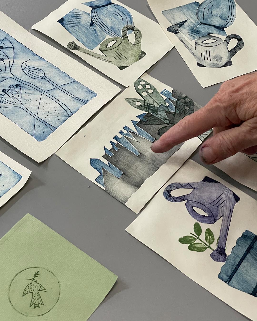 Druck: Susanne, Milchütendruck-Workshop im ©muellerinartstudio