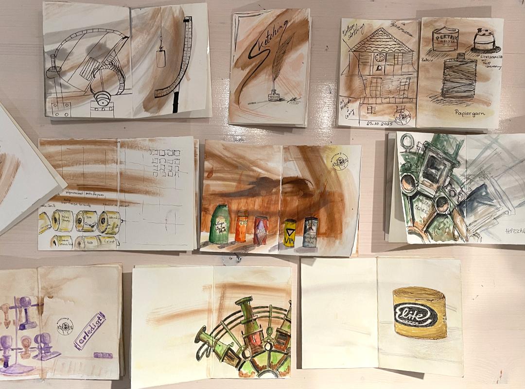 zeichnen an der Alten Dombach ©muellerinartstudio