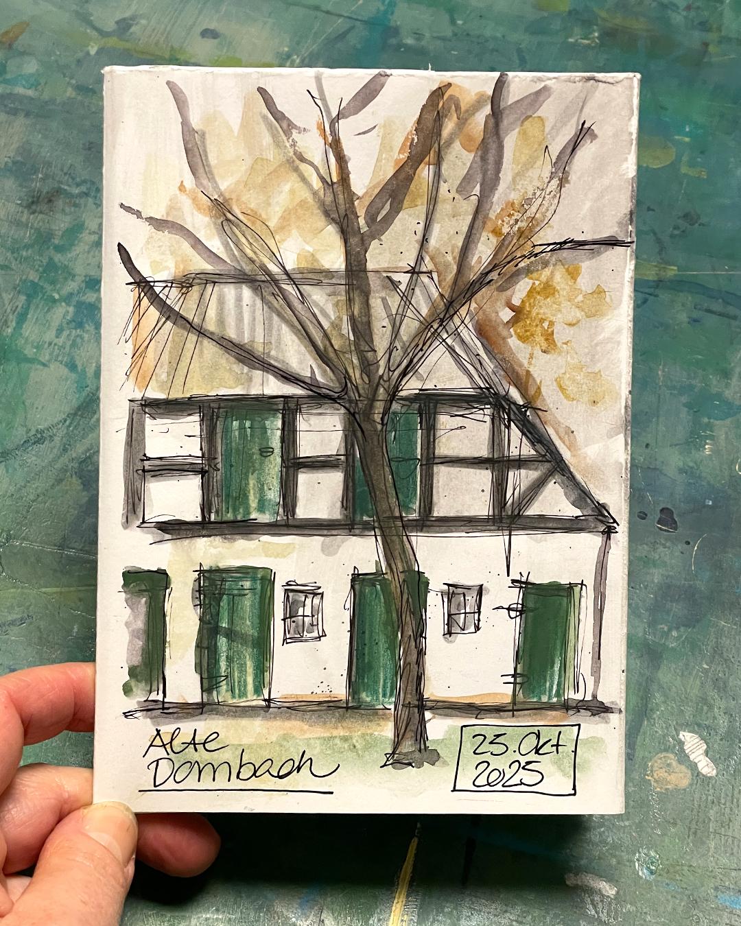 zeichnen an der Alten Dombach ©muellerinartstudio