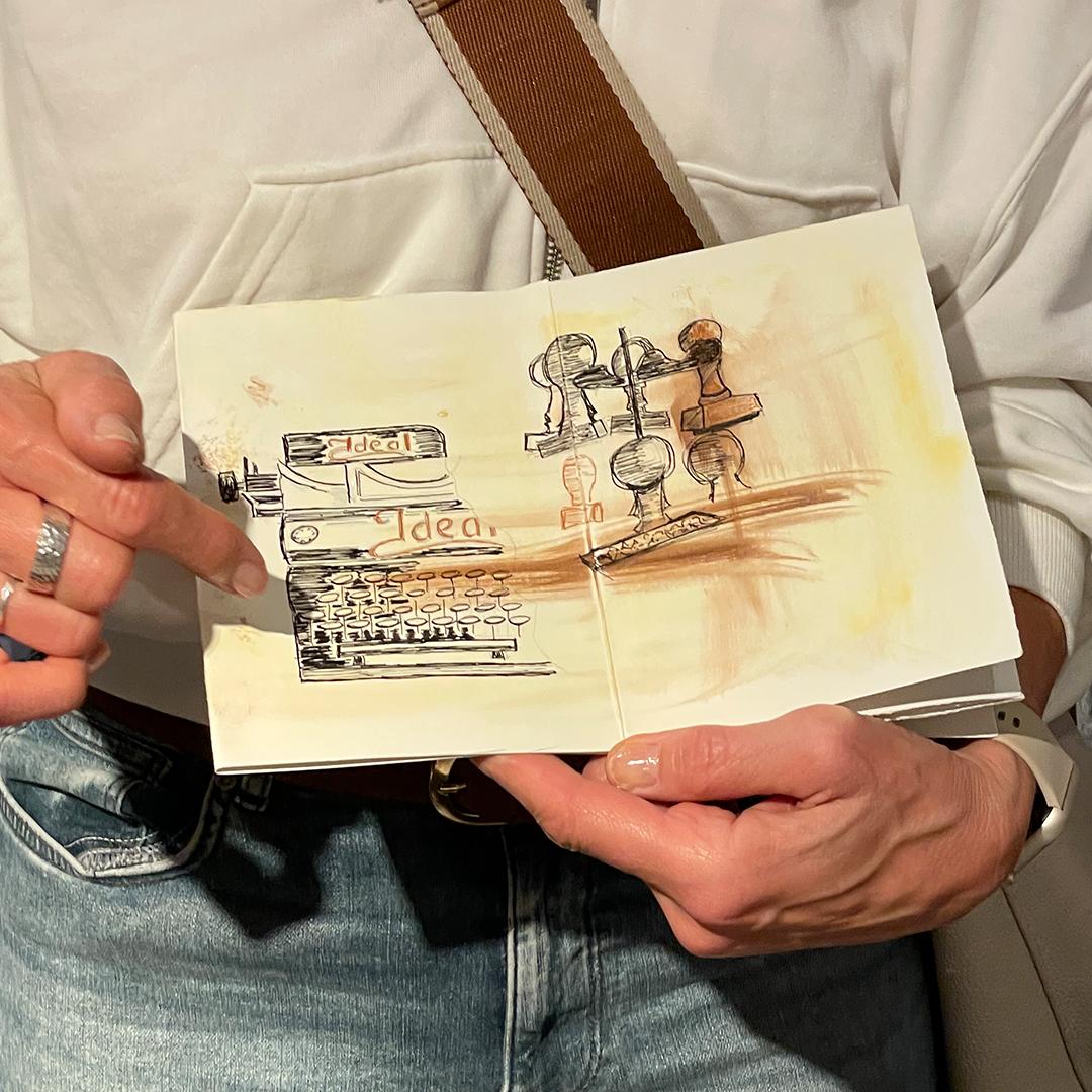 zeichnen an der Alten Dombach ©muellerinartstudio