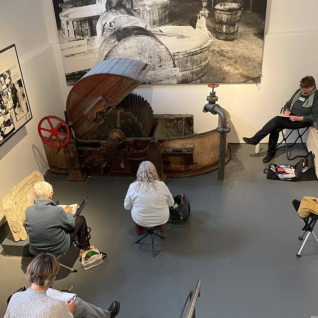 zeichnen an der Alten Dombach ©muellerinartstudio