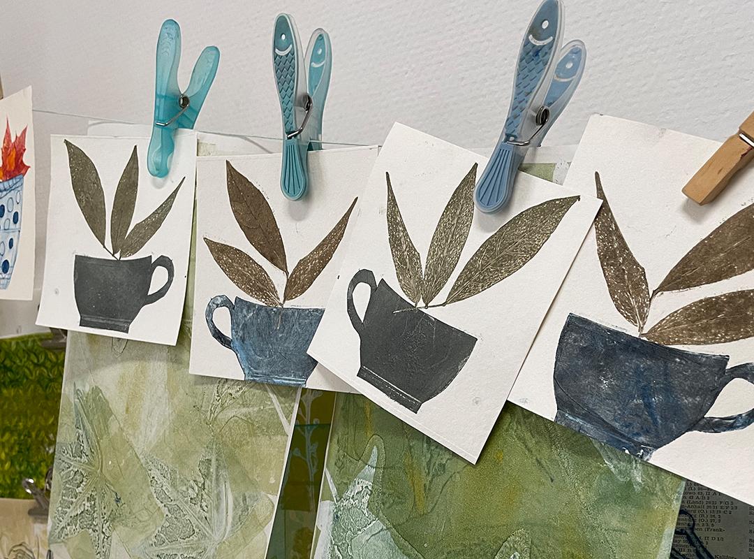 Müllerin Club Blätter ©muellerinartstudio