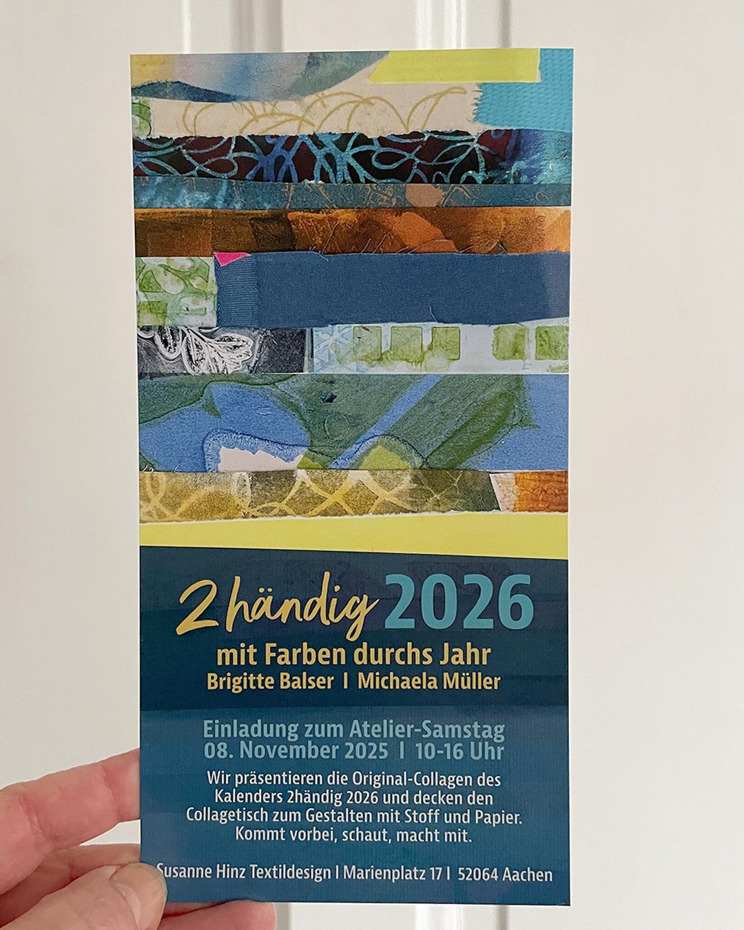 Ausstellung Kalender 2händig 2026 ©muellerinartstudio
