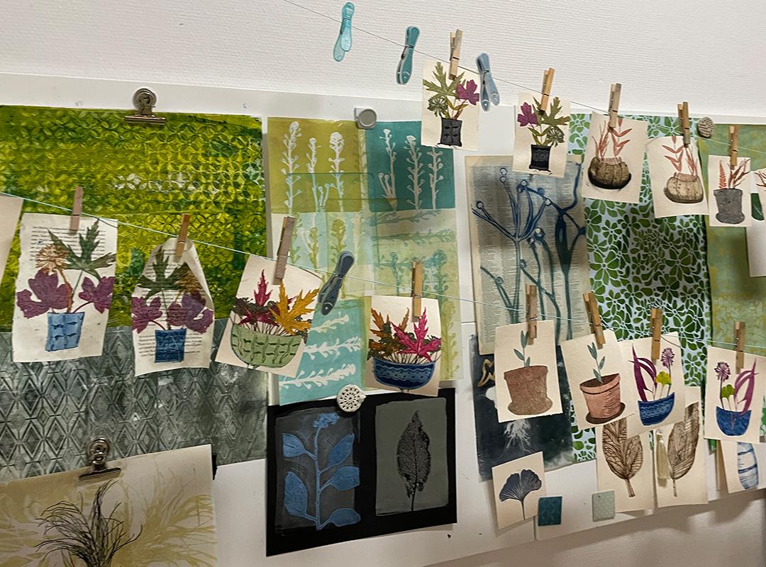 Müllerin Club Blätter ©muellerinartstudio