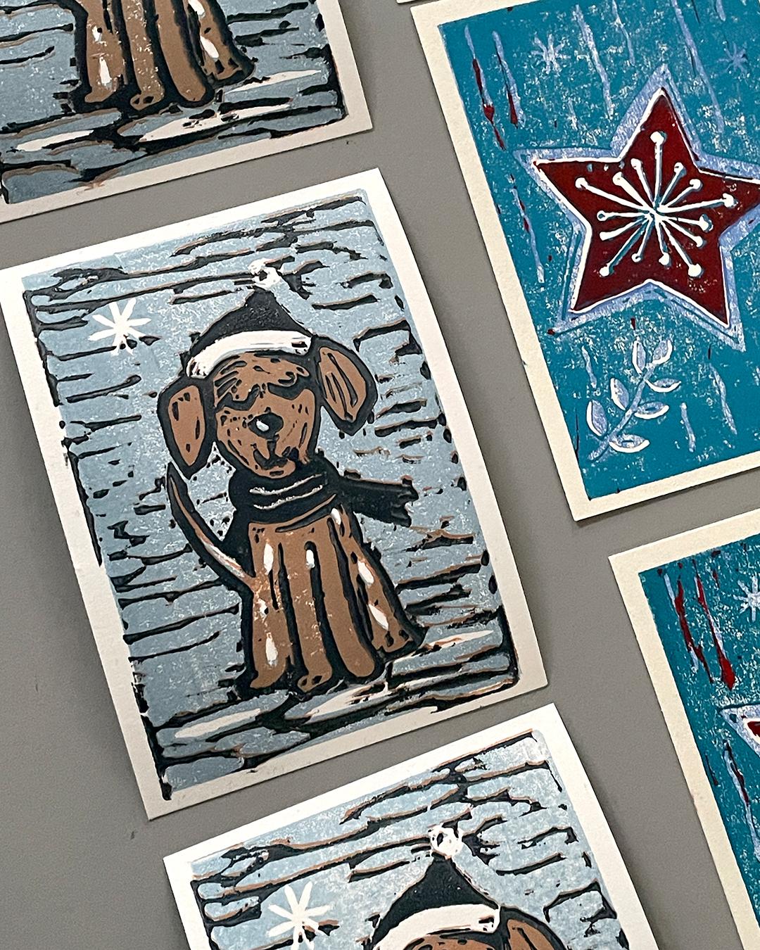 weihnachtlicher Reduktionsdruck ©muellerinartstudio