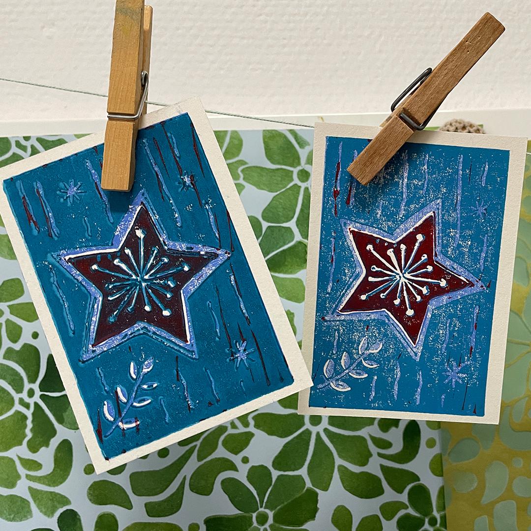 weihnachtlicher Reduktionsdruck ©muellerinartstudio