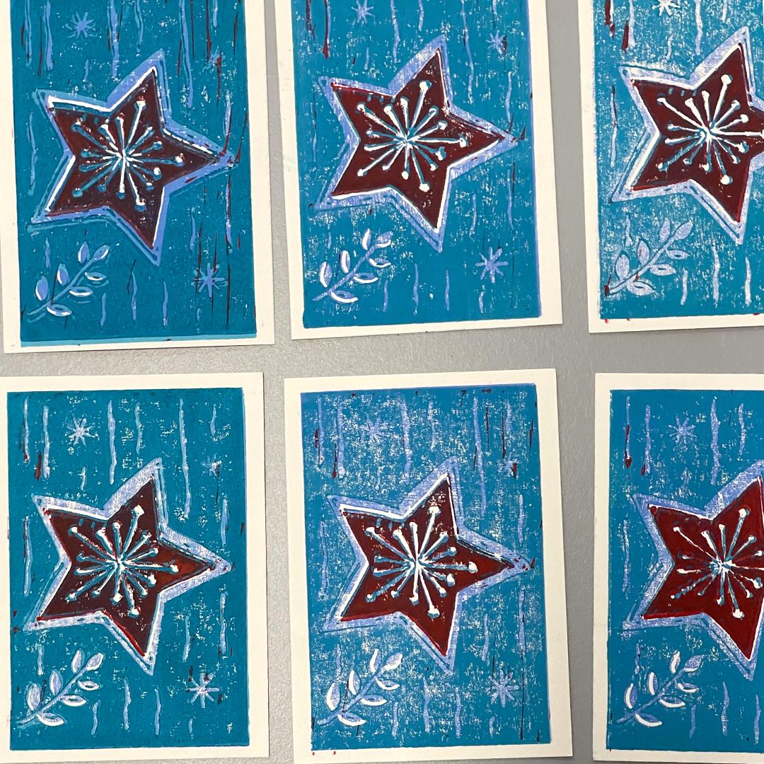 weihnachtlicher Reduktionsdruck ©muellerinartstudio