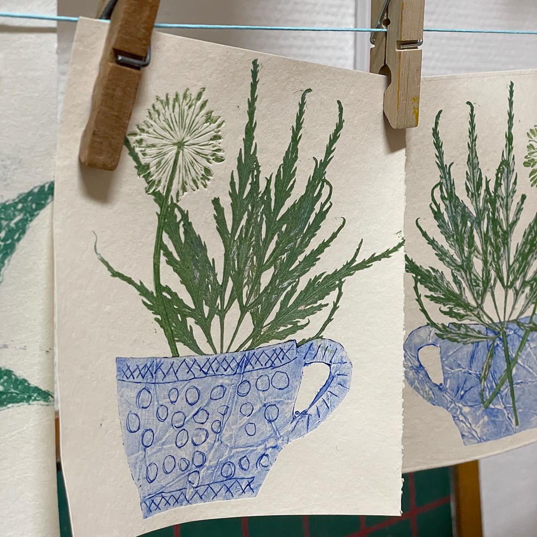 Müllerin Club Blätter ©muellerinartstudio