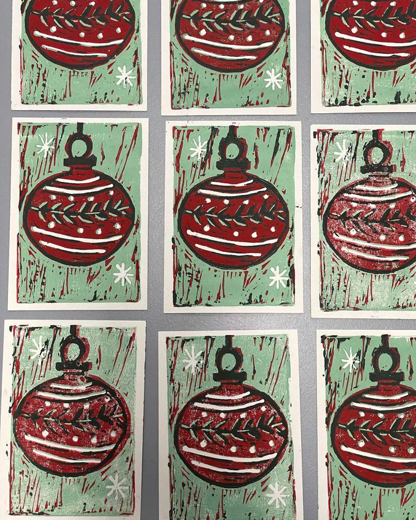 weihnachtlicher Reduktionsdruck ©muellerinartstudio