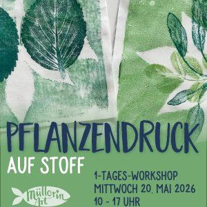 Pflanzendruck auf Stoff