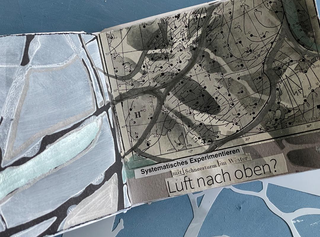 Januarbüchlein weiß und grau nach Müllerin Art ©muellerinartstudio