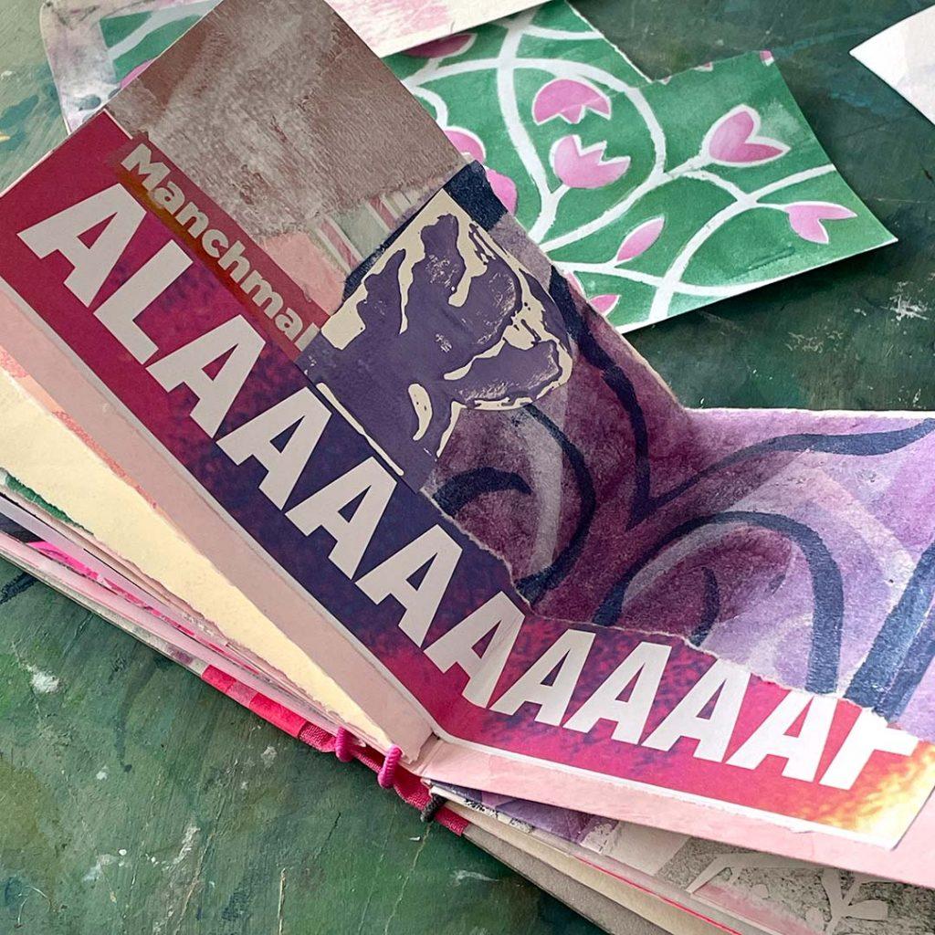 Monatsbüchlein Februar 2026, Pink, Jahr der Landschaften
©muellerinartstudio