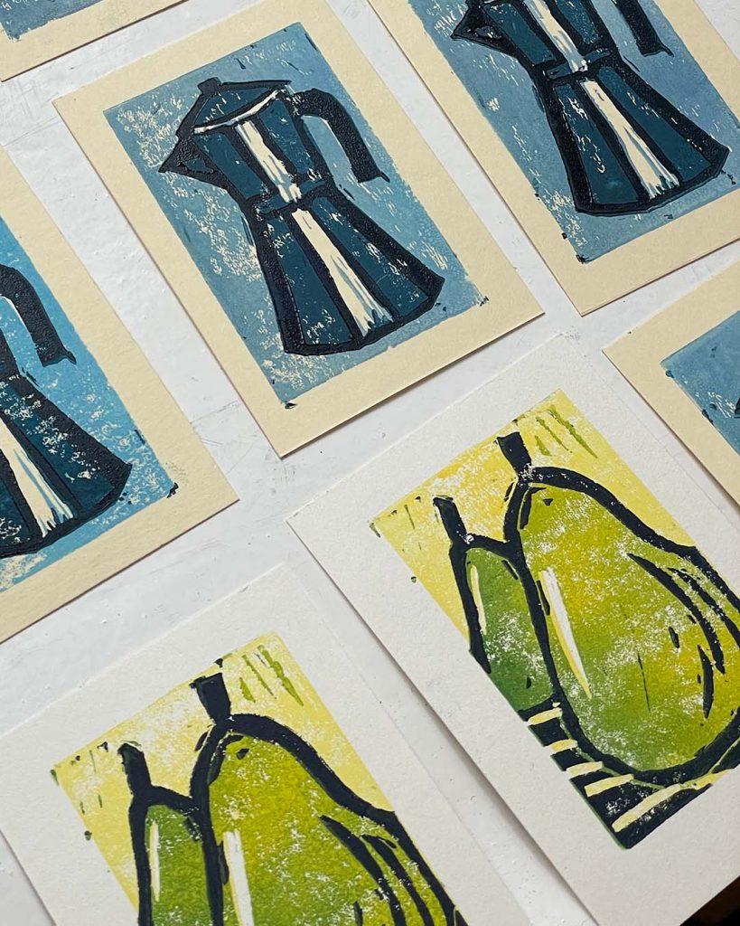 Reduktionsdruck, verlorene Platte, Drucke @evaisbusy
©muellerinartstudio