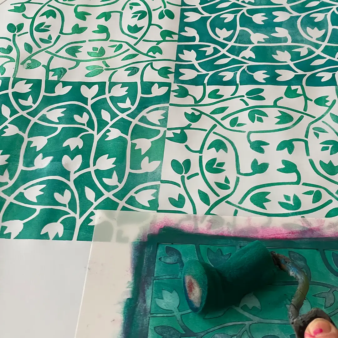 Schablonendrucke Knospenzweige
©muellerinartstudio