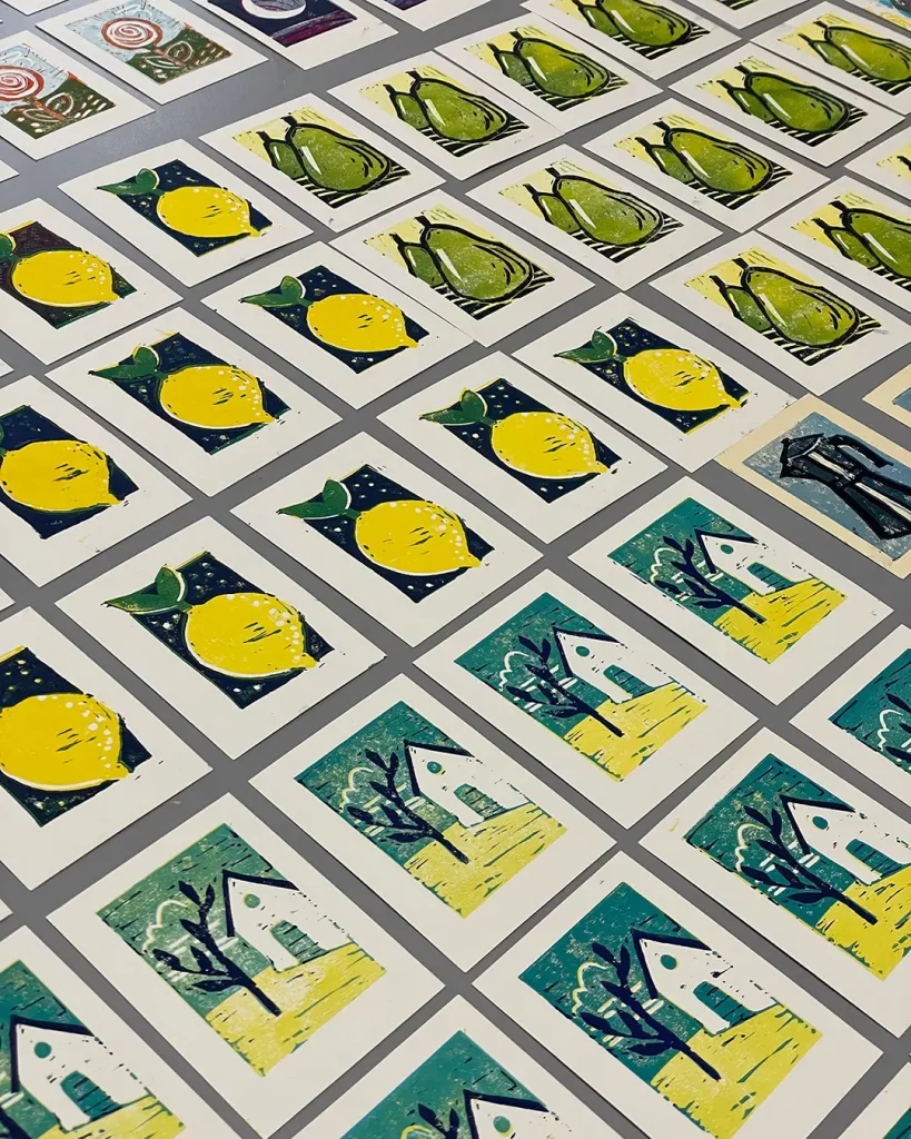 Reduktionsdruck, verlorene Platte, Workshop
©muellerinartstudio