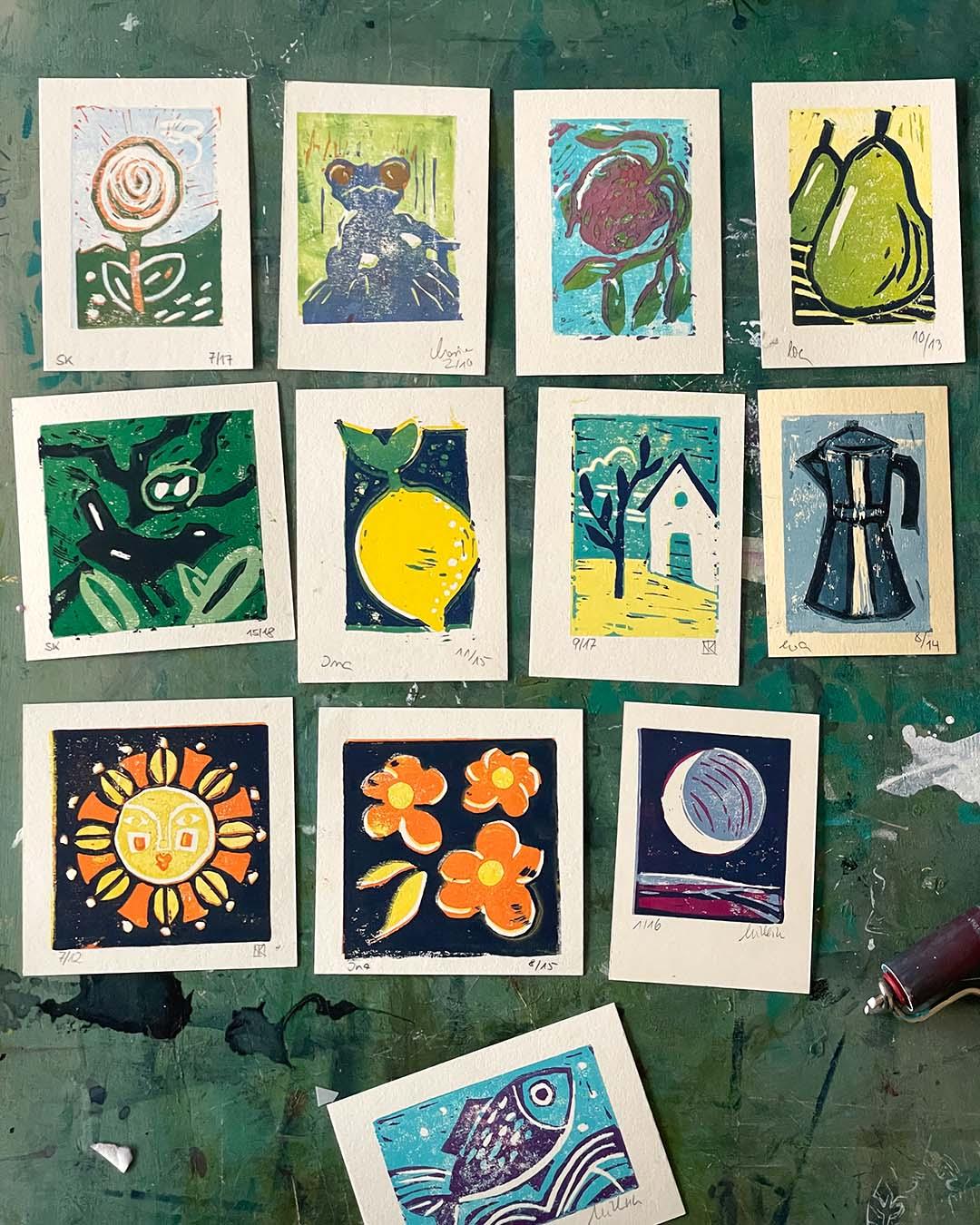 Reduktionsdruck, verlorene Platte, Workshop
©muellerinartstudio