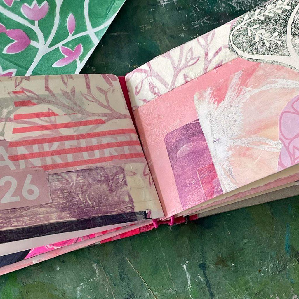 Monatsbüchlein Februar 2026, Pink, Jahr der Landschaften
©muellerinartstudio