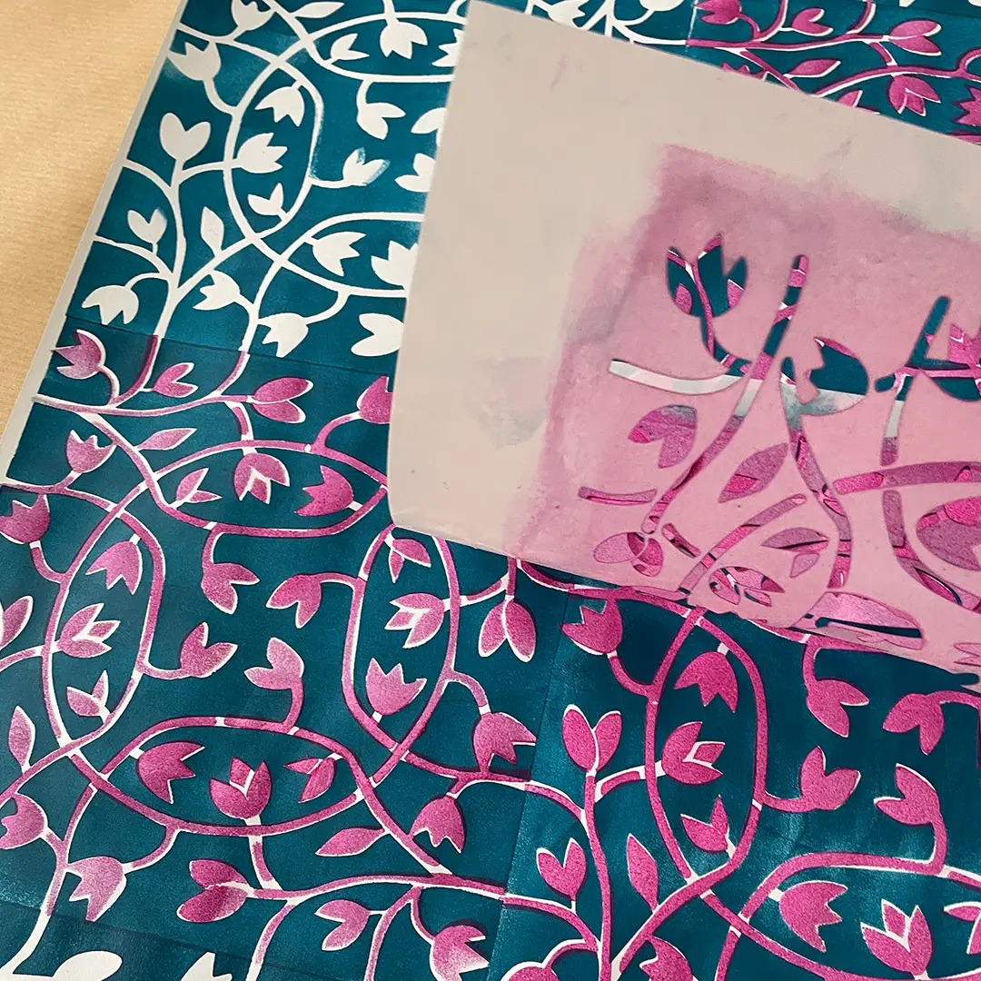 Schablonendrucke Knospenzweige
©muellerinartstudio