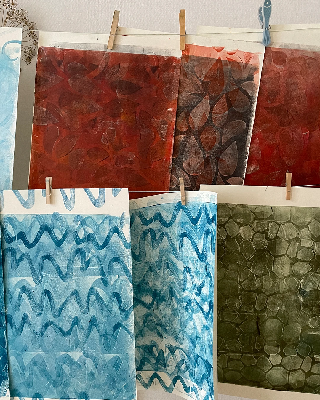 Elemente im Walzendruck ©muellerinartstudio 