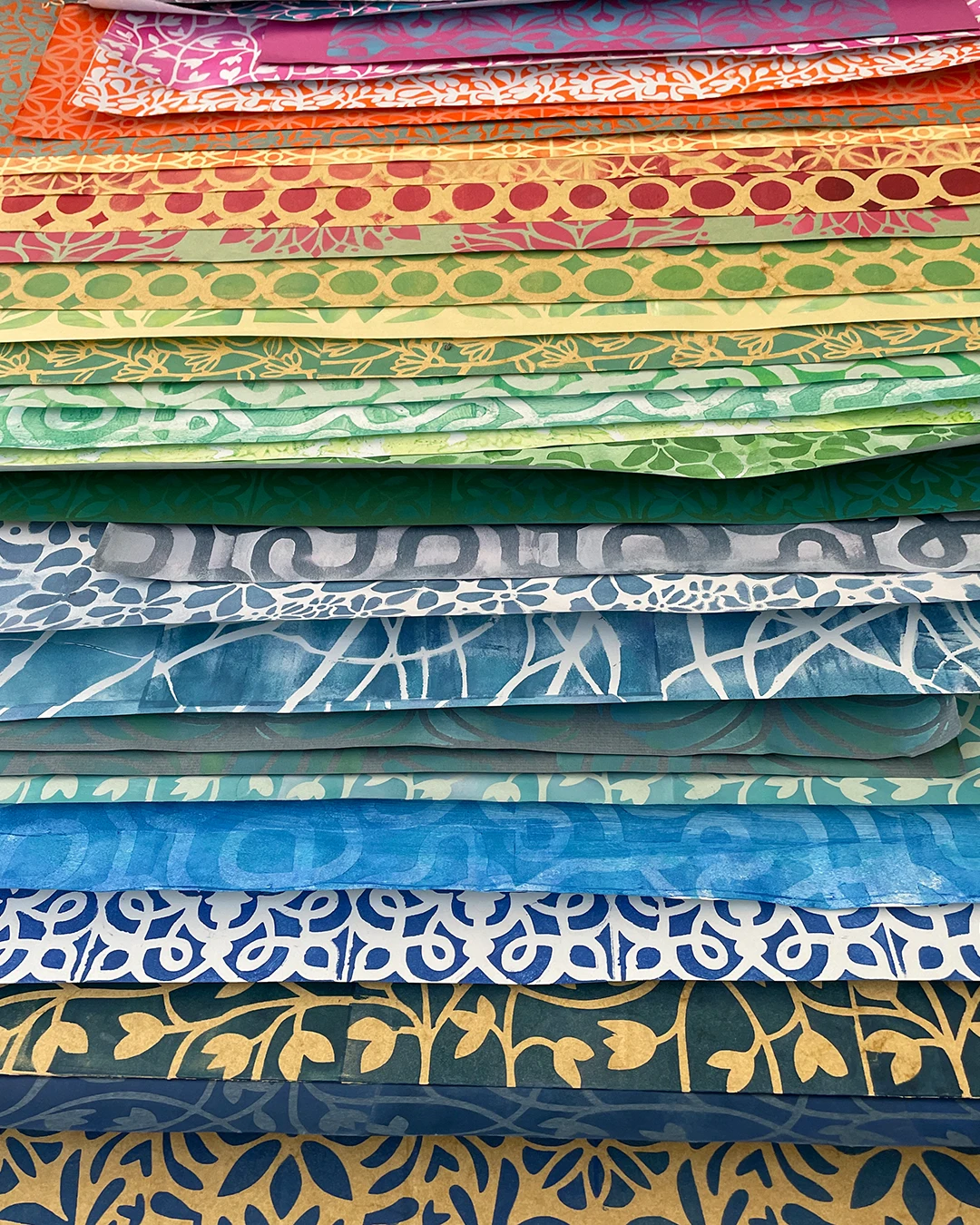 bedruckte Papiere für den Papiermarkt ©muellerinartstudio