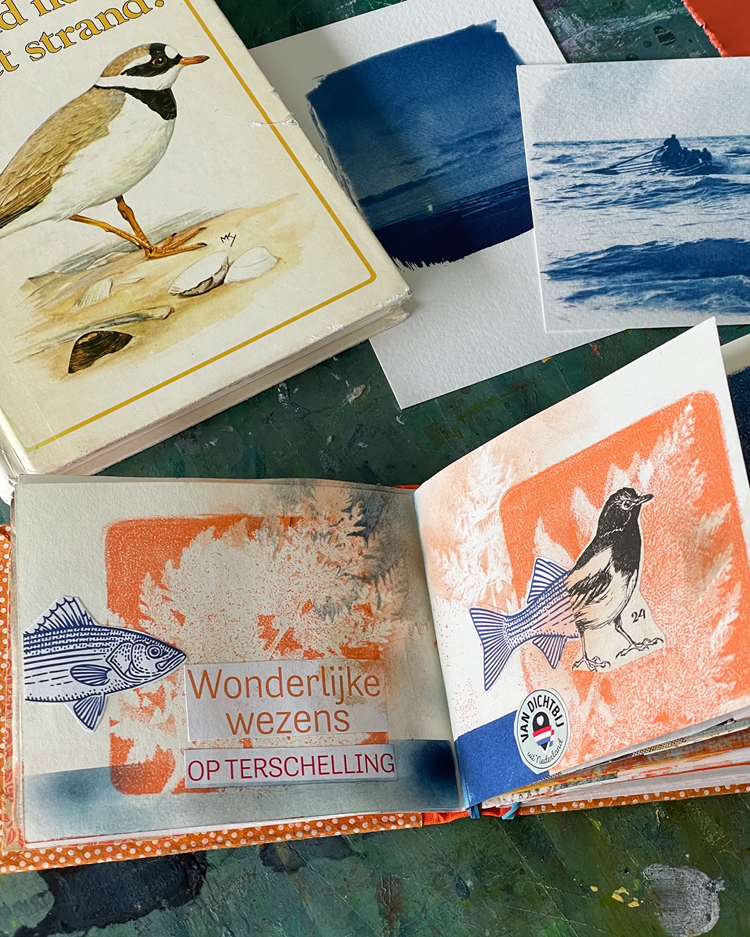 Monatsbüchlein Orange April 2026 ©muellerinartstudio