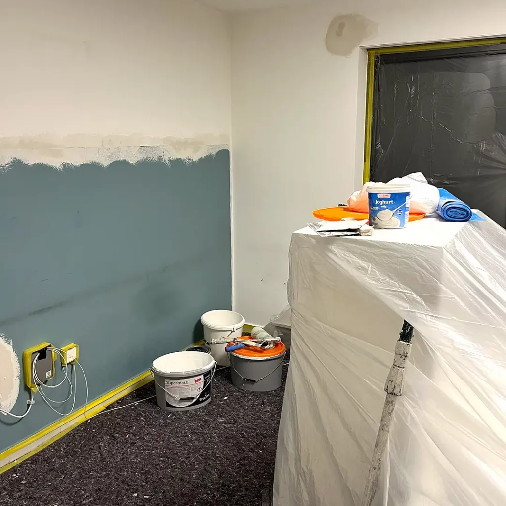 Arbeitszimmer Renovierung ©muellerinartstudio