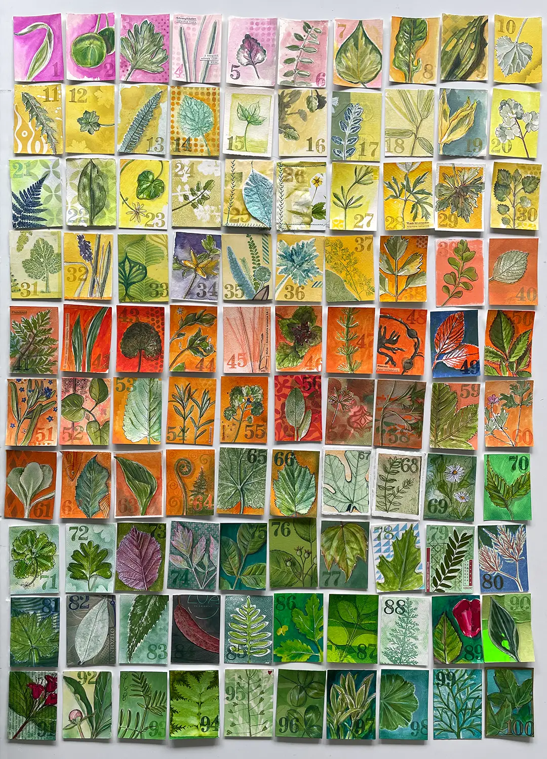 100 bunte Blätter ©muellerinartstudio