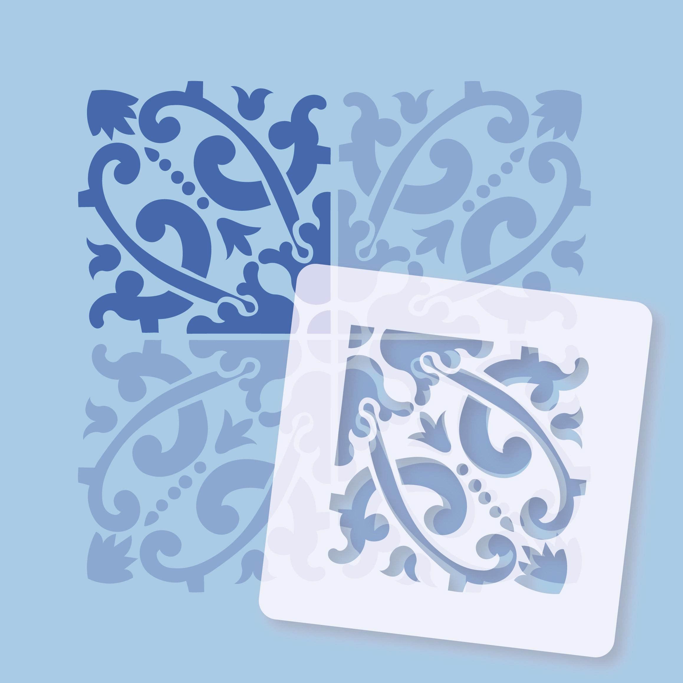 Plotterschablonen-Set: Azulejos – Bild 2