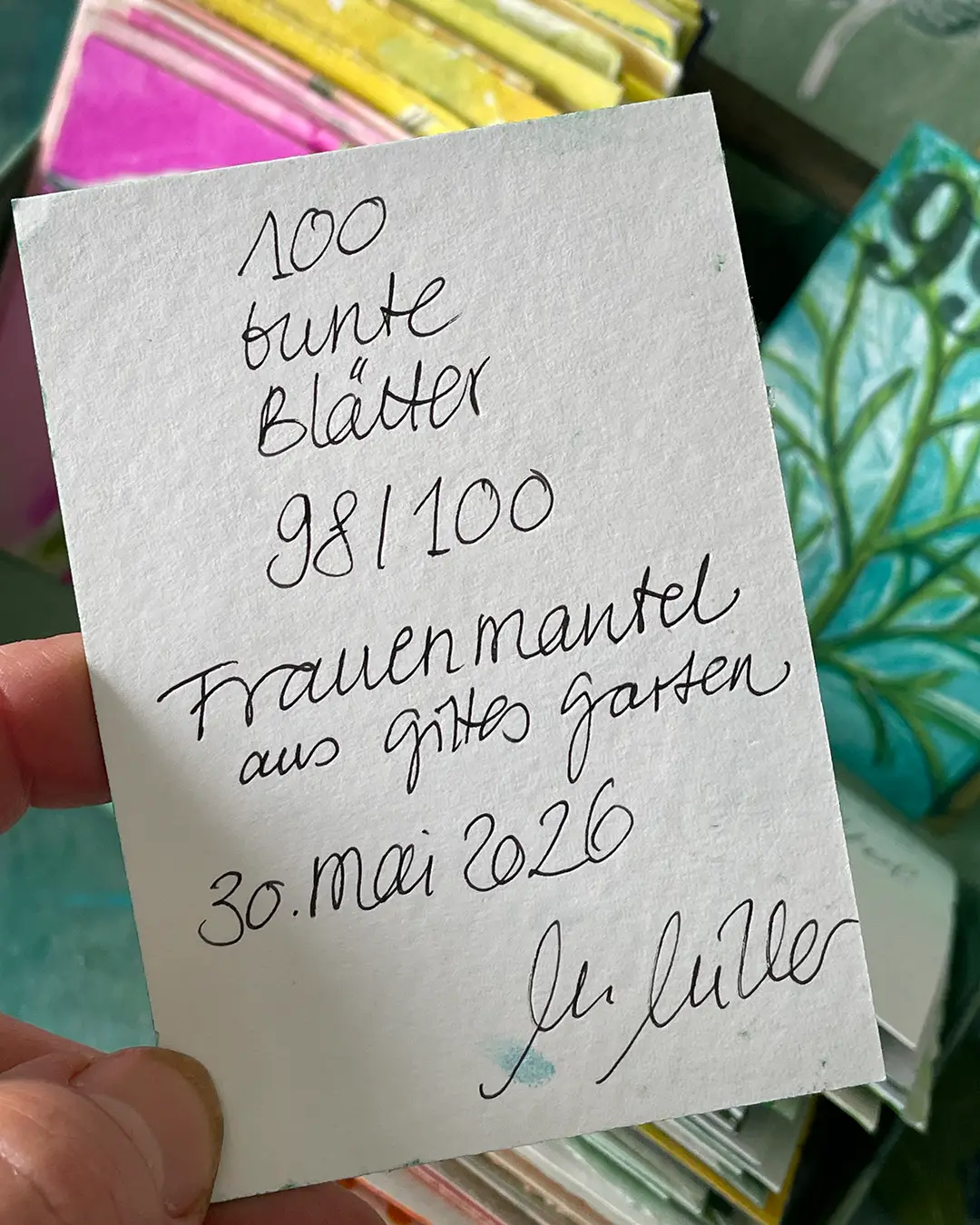 100 bunte Blätter ©muellerinartstudio