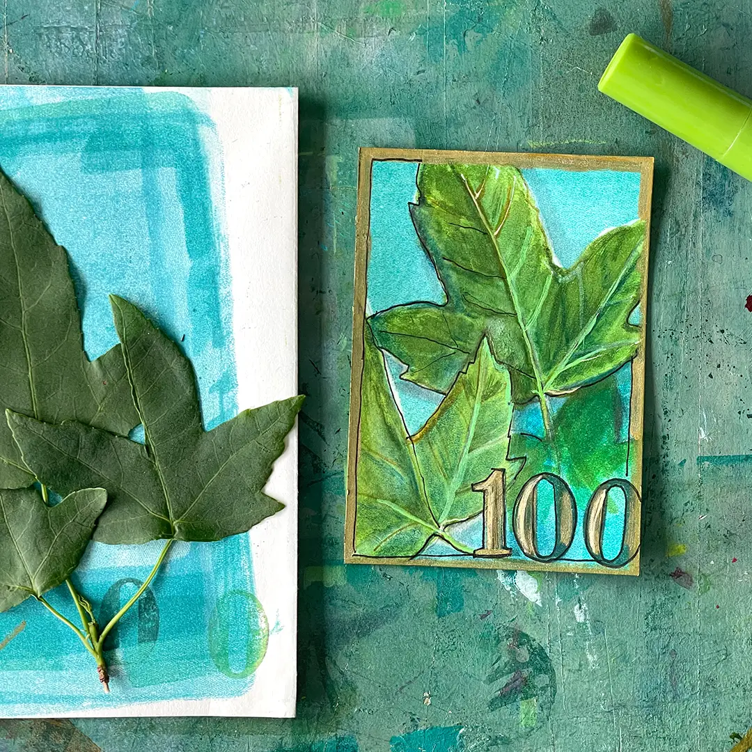 100 bunte Blätter ©muellerinartstudio