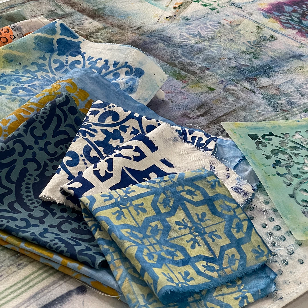 Stoffdruck Azulejos ©muellerinartstudio